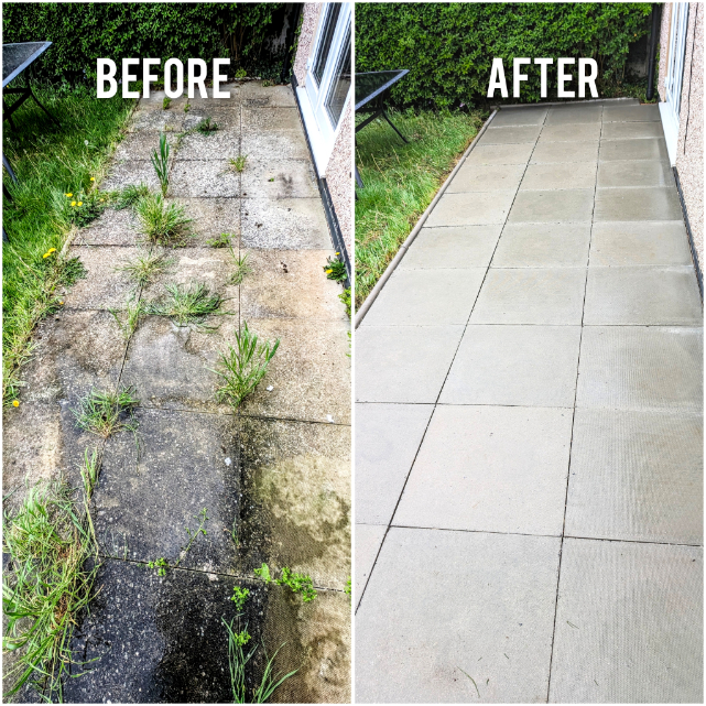 Patio cleaning project