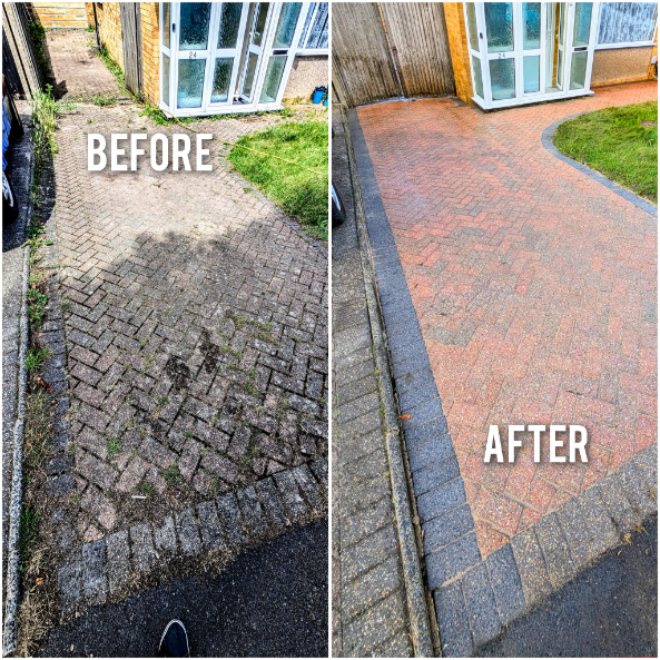 Driveway cleaning project